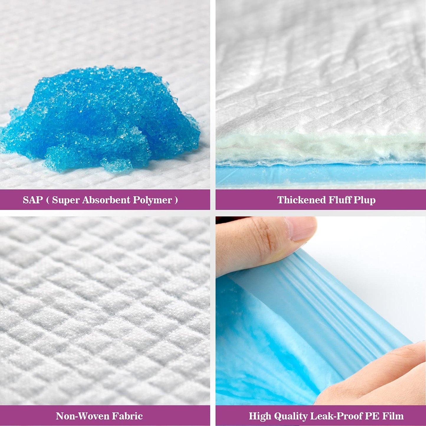 Dog Pee Pads,28"x30"/30"x36",X-Large,Super Absorbent & Leak-Proof