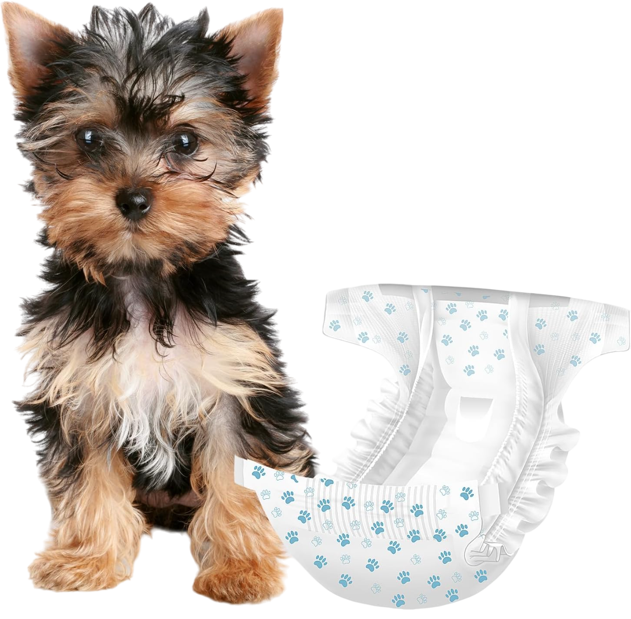 Female Dog Diapers 30 Count(XX-Small),Super Absorbent Disposable Dog Diapers Female with Flash Dry & Leakproof