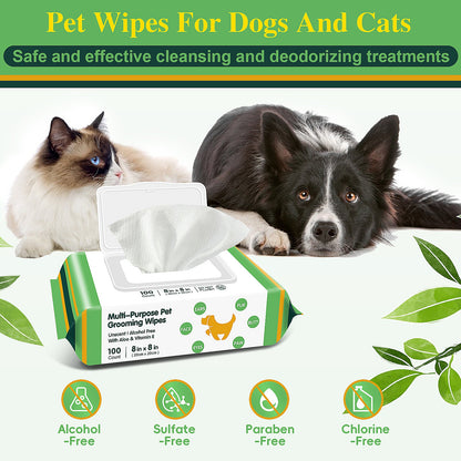 400 Unscented Dog Wipes Cat Wipes Cleaning Fur and Butt Big Doggie Wipes Doggy Wipes Bum Dog Ear Wipes