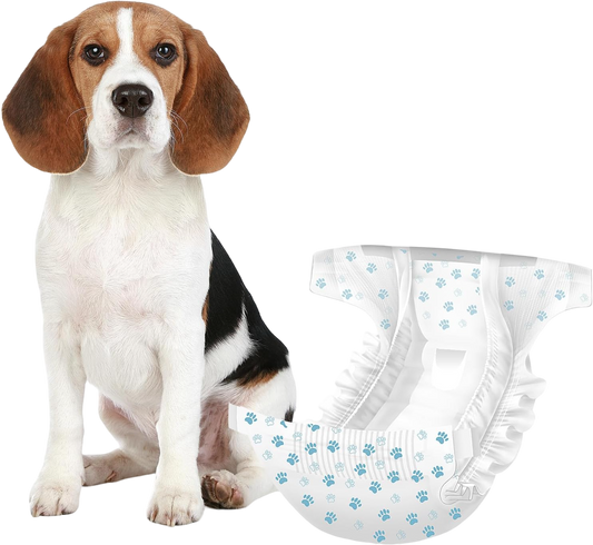 Dog Diapers Female | 30 Count (S)| Breathable & Adjustable Disposable Dog Diapers | Super Absorbent Puppy Diapers