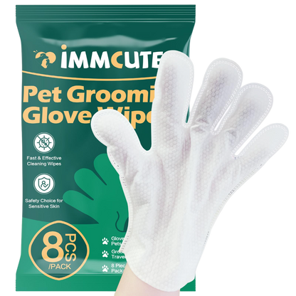 32 PCS Unscented Extra Thick Pet Bathing Wipes for Dogs & Cats, Dog Wipes Washing Gloves, Cleaning & Deodorizing