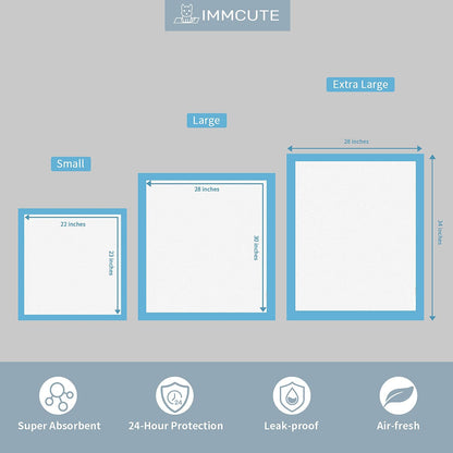 Puppy Pee Training Pads 22"x23" ,Super Absorbent & Leak-Proof , 14~150count
